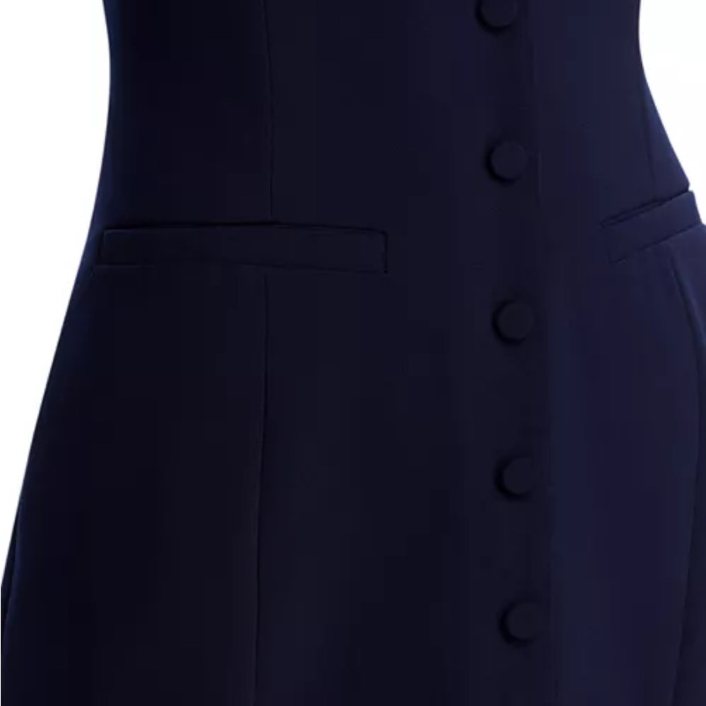 New AQUA Halter Mini Dress Navy blue - Picture 5 of 6